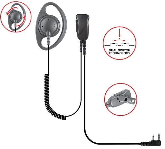 Picture of SPM-1243 D-Ring Earpiece